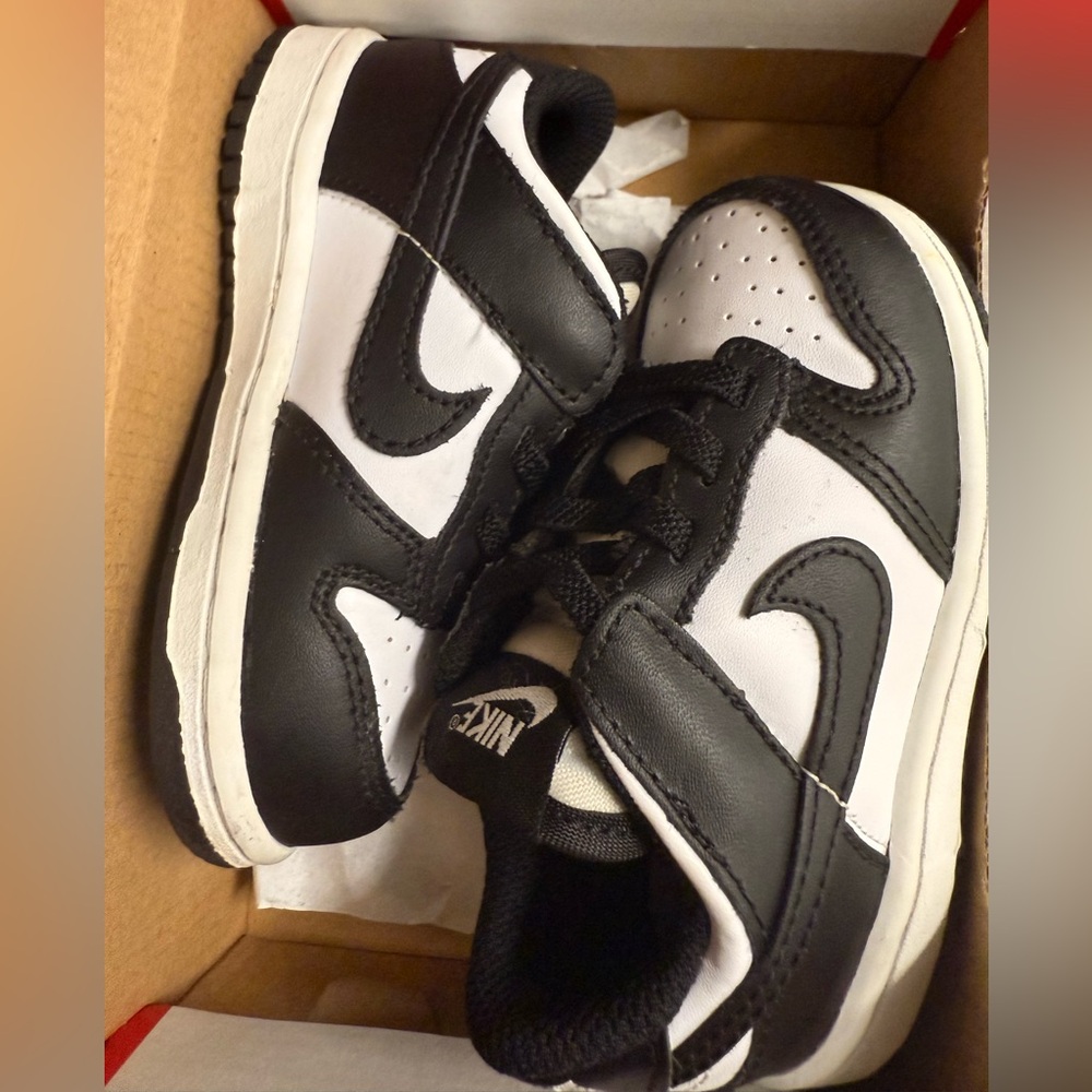 Nike Kids Black and White Sneakers